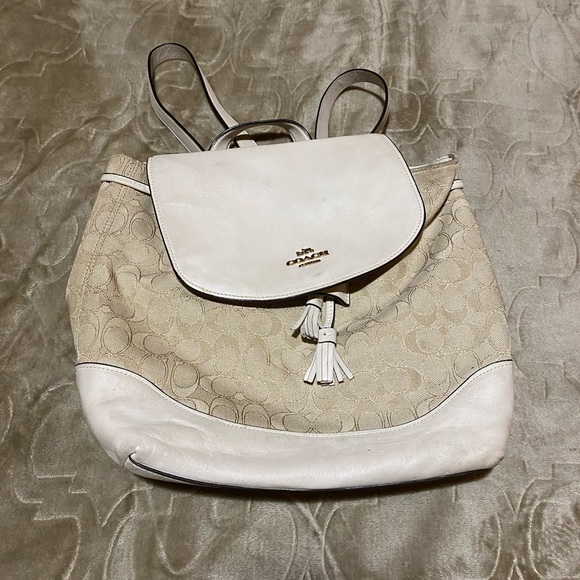 Used- coach backpack purse